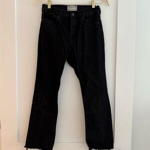 Everlane - Womens Size 27 Black The Kick Crop Jeans
